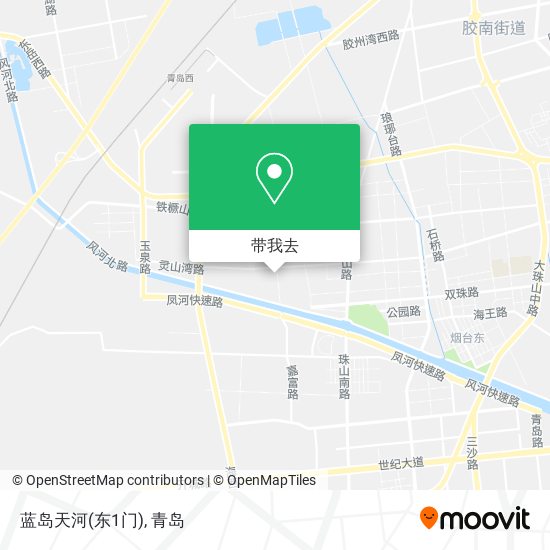 蓝岛天河(东1门)地图