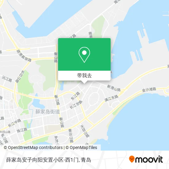 薛家岛安子向阳安置小区-西1门地图