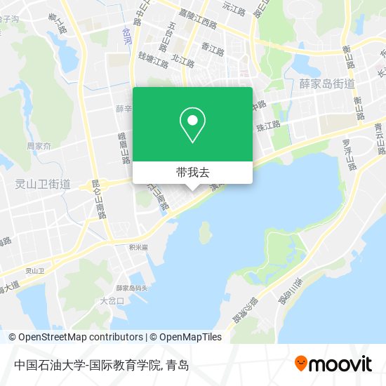 中国石油大学-国际教育学院地图