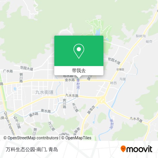万科生态公园-南门地图