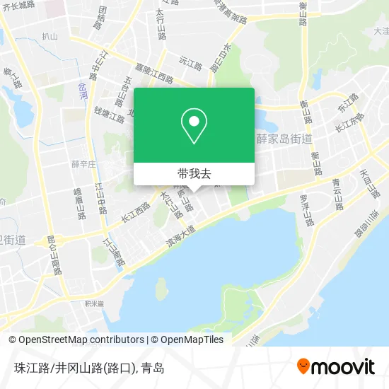 珠江路/井冈山路(路口)地图