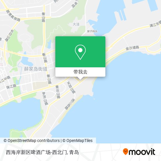 西海岸新区啤酒广场-西北门地图