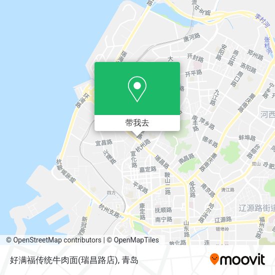 好满福传统牛肉面(瑞昌路店)地图