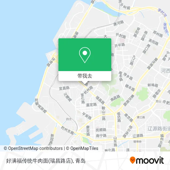 好满福传统牛肉面(瑞昌路店)地图