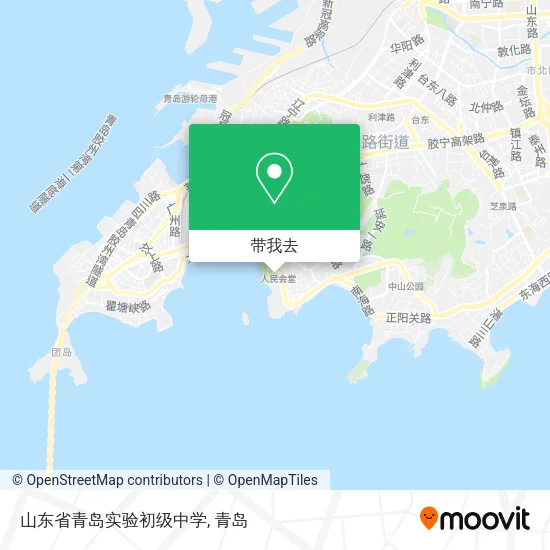 山东省青岛实验初级中学地图