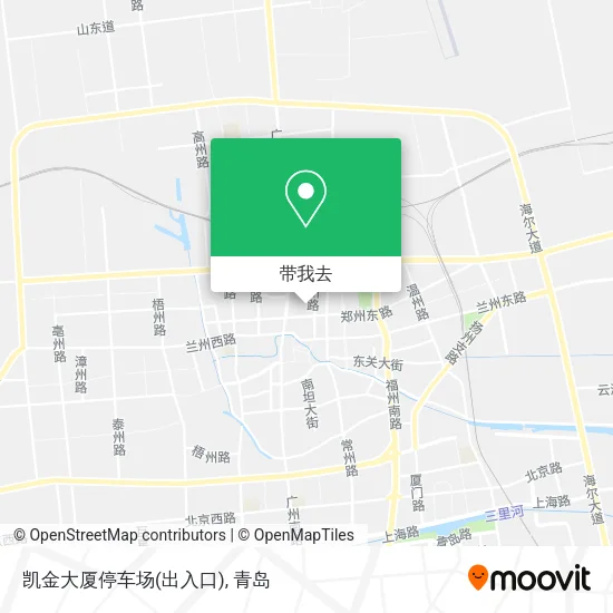 凯金大厦停车场(出入口)地图