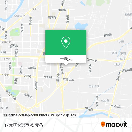 西元庄农贸市场地图