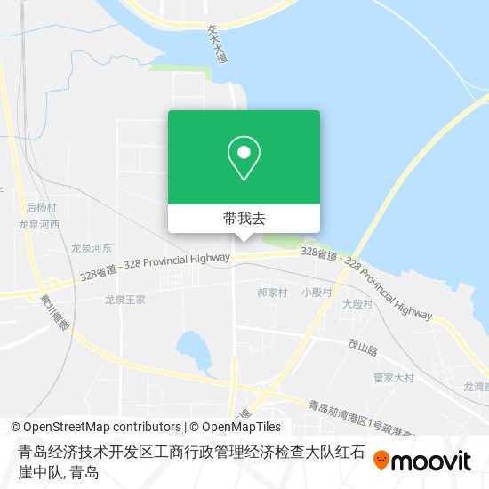 青岛经济技术开发区工商行政管理经济检查大队红石崖中队地图