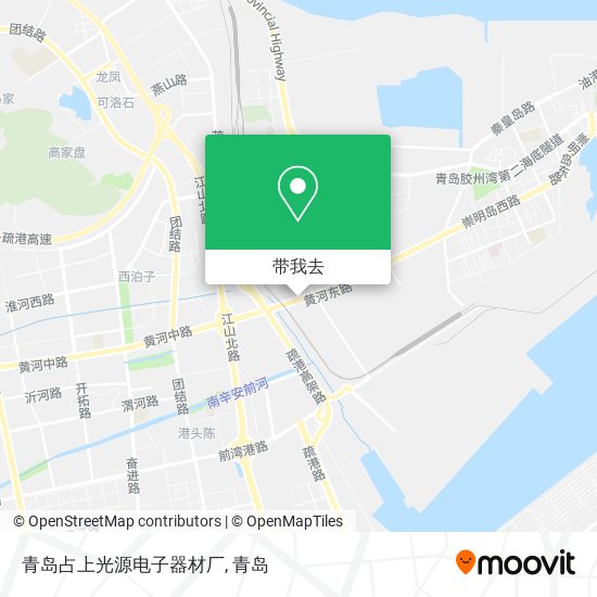 青岛占上光源电子器材厂地图