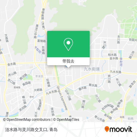 涟水路与灵川路交叉口地图
