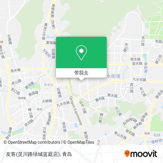 友客(灵川路绿城蓝庭店)地图