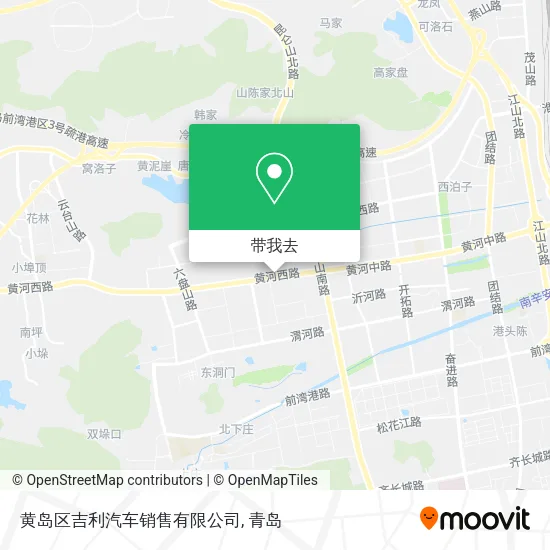 黄岛区吉利汽车销售有限公司地图
