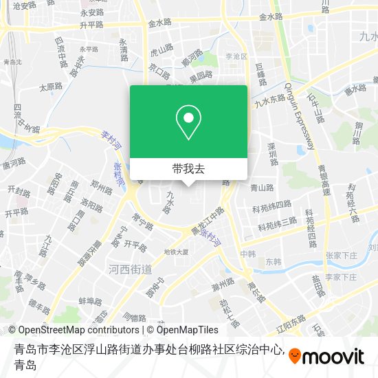 青岛市李沧区浮山路街道办事处台柳路社区综治中心地图