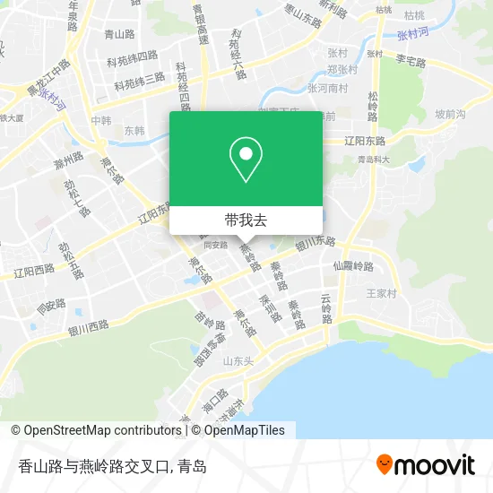 香山路与燕岭路交叉口地图