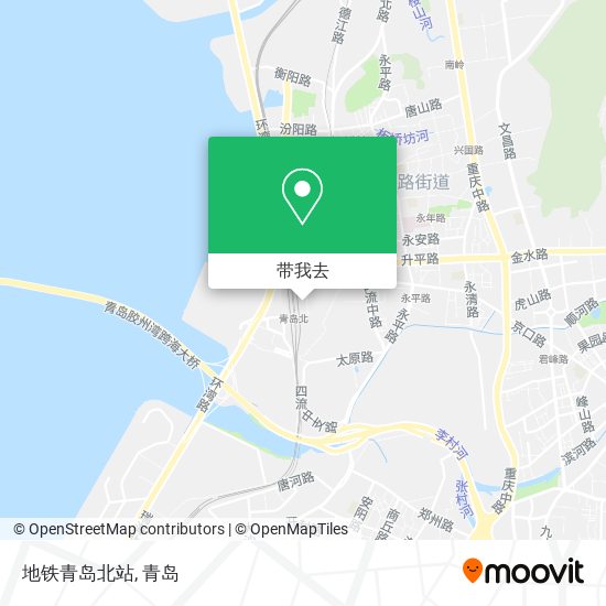 地铁青岛北站地图