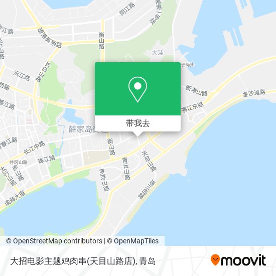 大招电影主题鸡肉串(天目山路店)地图