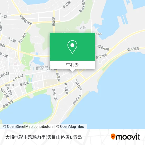 大招电影主题鸡肉串(天目山路店)地图