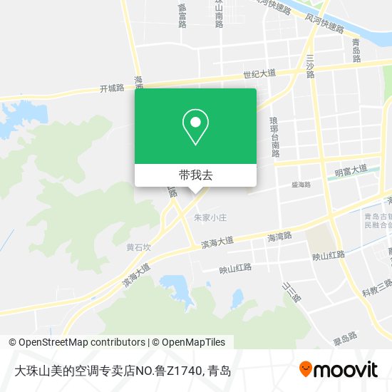 大珠山美的空调专卖店NO.鲁Z1740地图