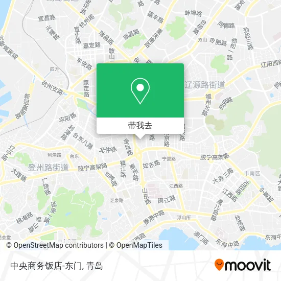中央商务饭店-东门地图