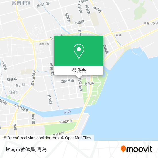 胶南市教体局地图