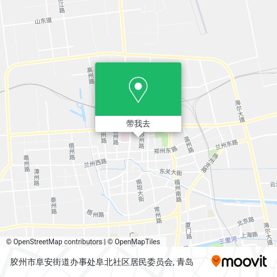胶州市阜安街道办事处阜北社区居民委员会地图