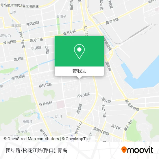 团结路/松花江路(路口)地图