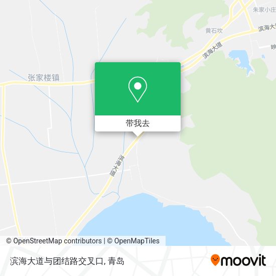 滨海大道与团结路交叉口地图