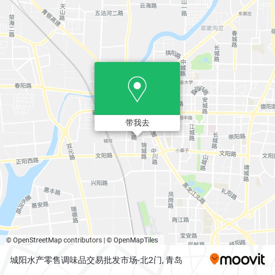 城阳水产零售调味品交易批发市场-北2门地图