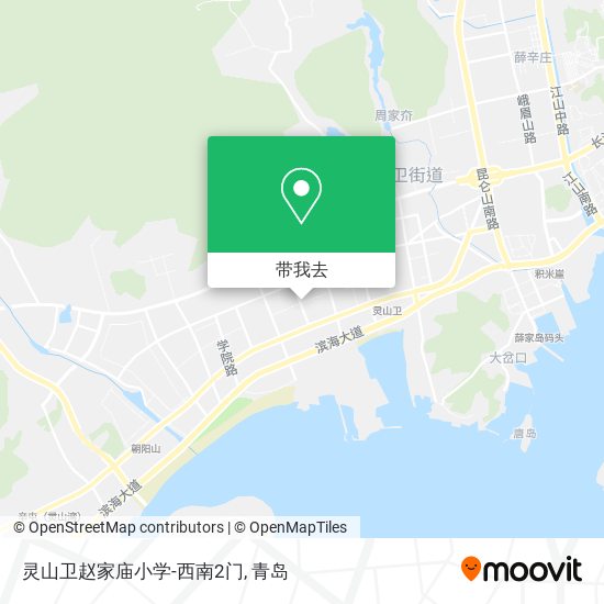 灵山卫赵家庙小学-西南2门地图