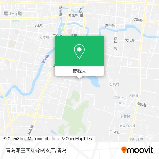 青岛即墨区红锦制衣厂地图