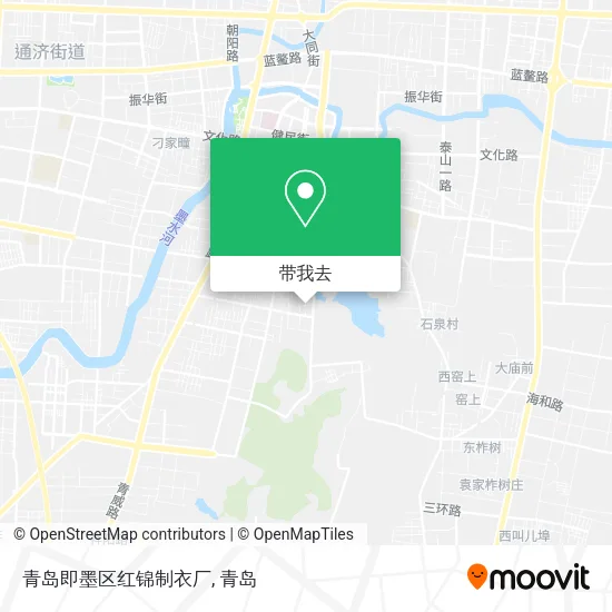 青岛即墨区红锦制衣厂地图