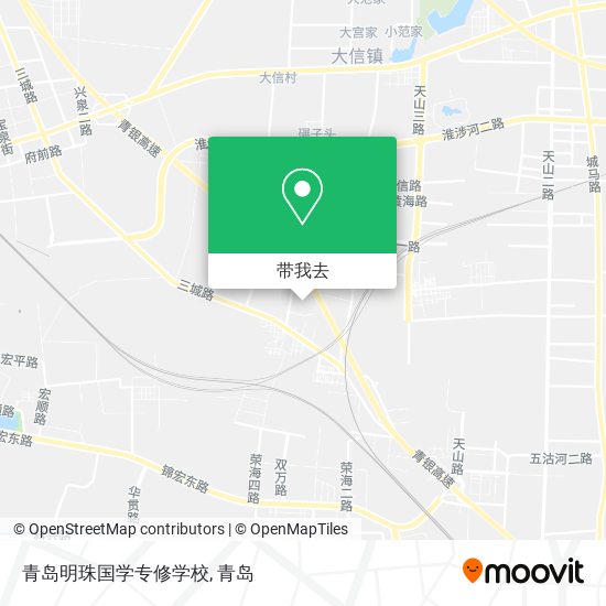 青岛明珠国学专修学校地图