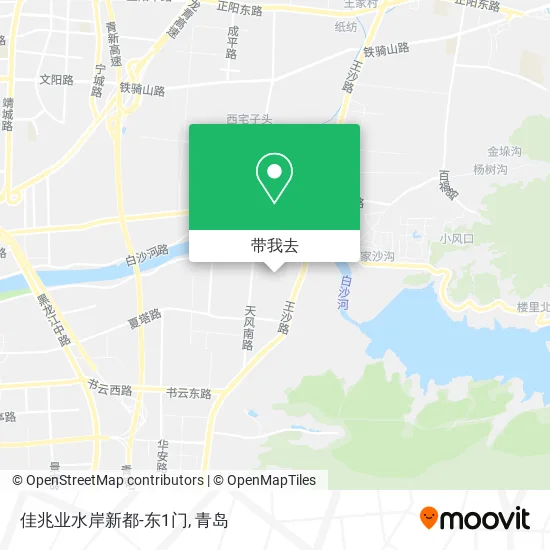 佳兆业水岸新都-东1门地图