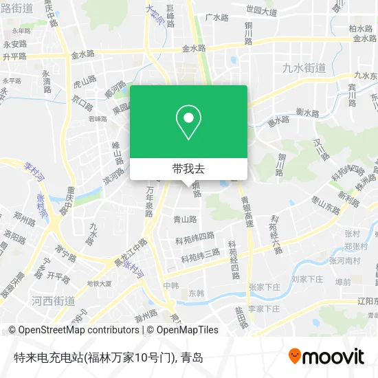 特来电充电站(福林万家10号门)地图