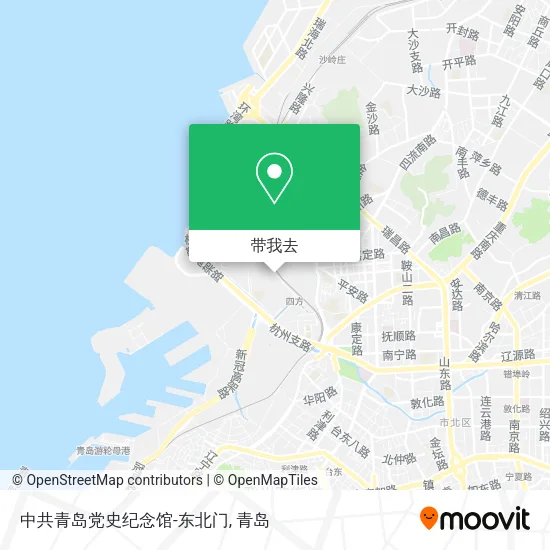 中共青岛党史纪念馆-东北门地图
