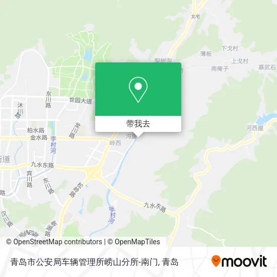 青岛市公安局车辆管理所崂山分所-南门地图