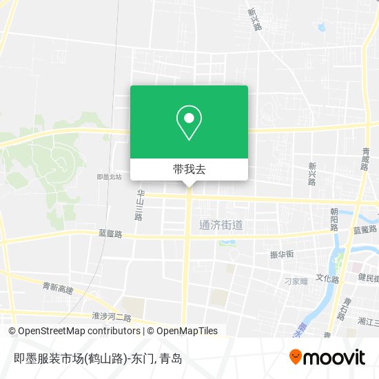 即墨服装市场(鹤山路)-东门地图
