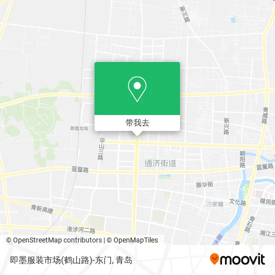 即墨服装市场(鹤山路)-东门地图