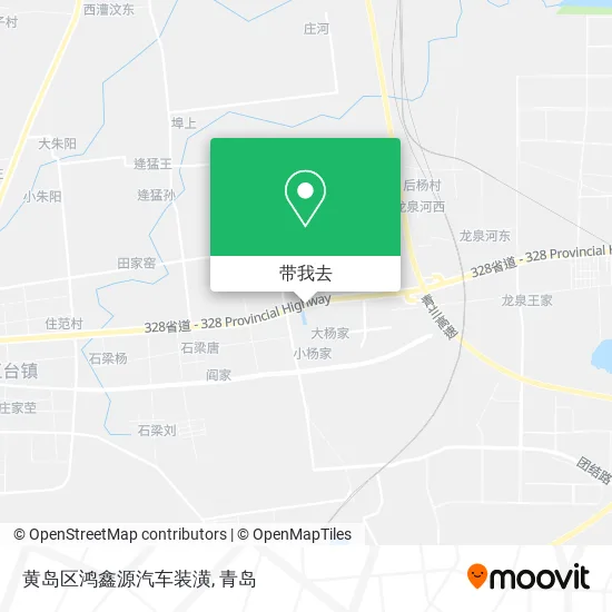 黄岛区鸿鑫源汽车装潢地图