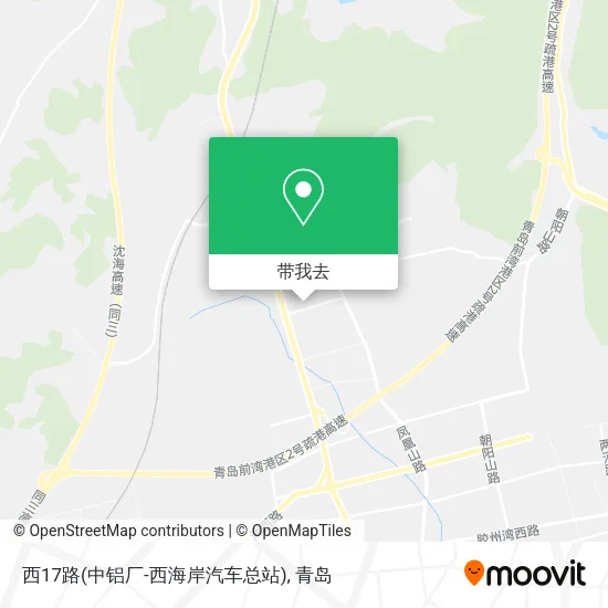 西17路(中铝厂-西海岸汽车总站)地图