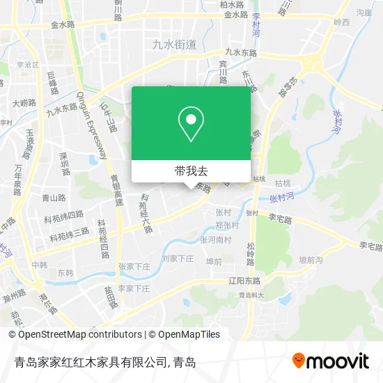 青岛家家红红木家具有限公司地图