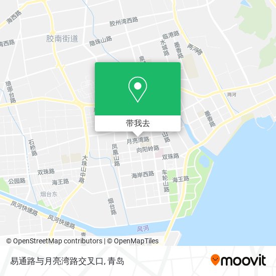 易通路与月亮湾路交叉口地图