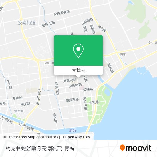 约克中央空调(月亮湾路店)地图