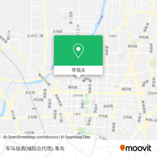 军马场酒(城阳总代理)地图
