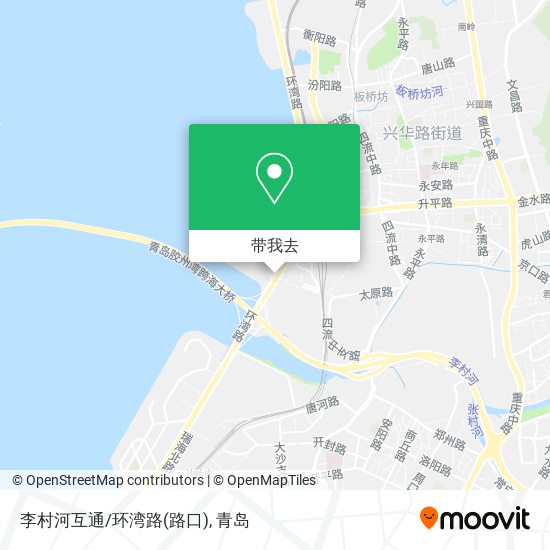 李村河互通/环湾路(路口)地图