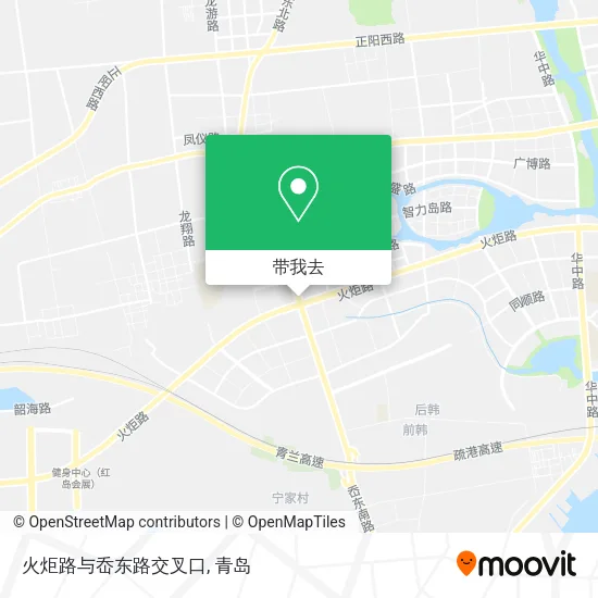 火炬路与岙东路交叉口地图