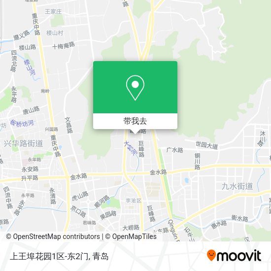 上王埠花园1区-东2门地图