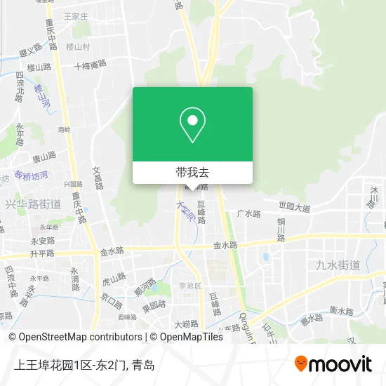 上王埠花园1区-东2门地图