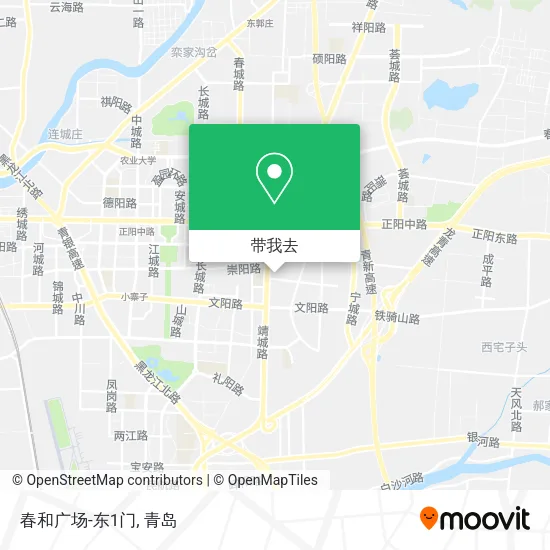 春和广场-东1门地图