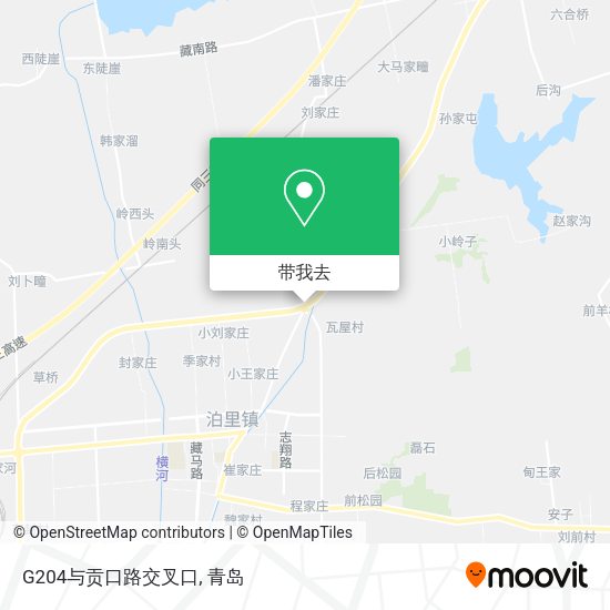 G204与贡口路交叉口地图